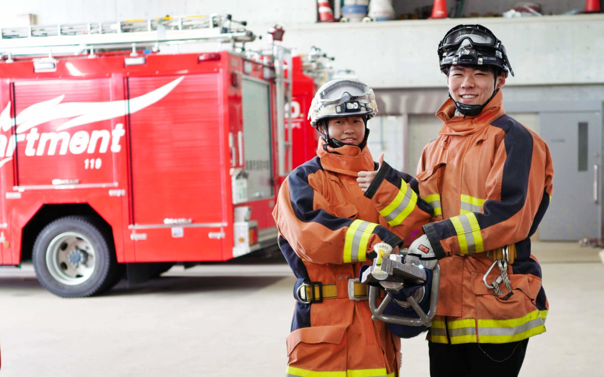First-year students learned about disasters and safety